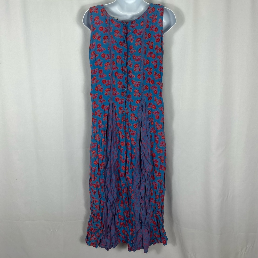 April Cornell Vintage sleeveless gored skirt maxidress M - Picture 3 of 11